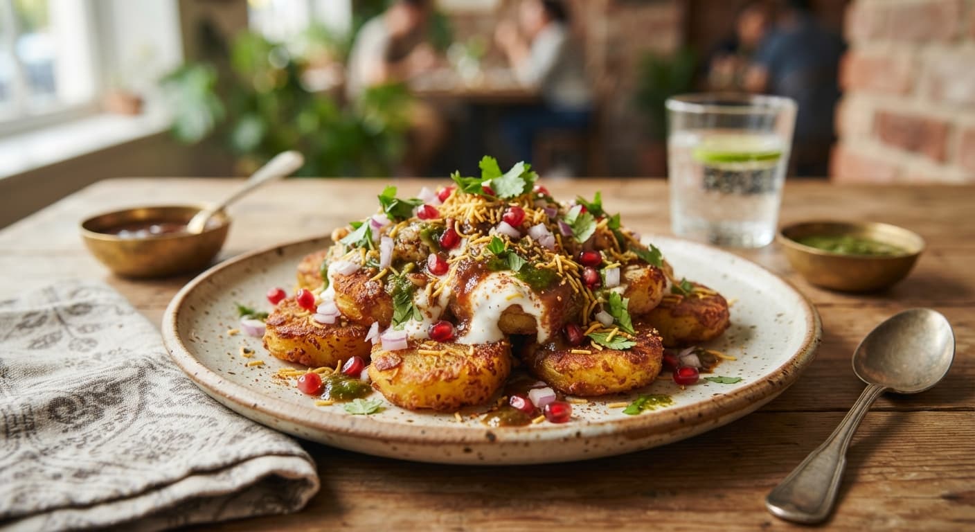 Potato Tikka Chaat